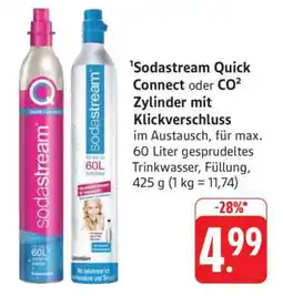Edeka Sodastream Quick Connect oder CO2 Zylinder Angebot