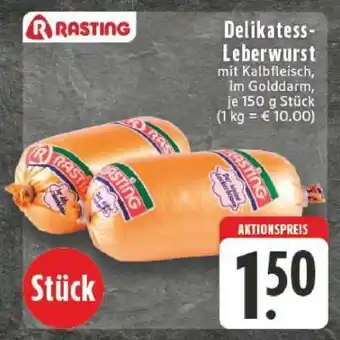 Edeka Delikatess- Leberwurst Angebot