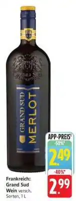 Edeka Frankreich: Grand Sud Merlot Angebot
