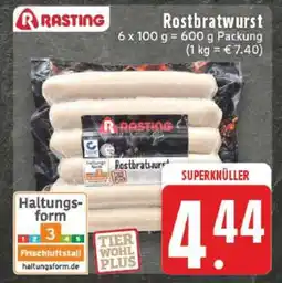 Edeka Rasting Rostbratwurst Angebot