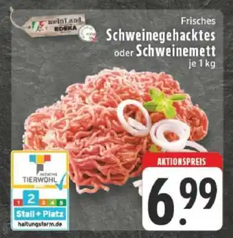 Edeka Frisches Schweinegehacktes oder Schweinemett Angebot