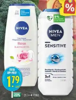 Edeka Nivea Core Shower Rose & Almond Oil Angebot