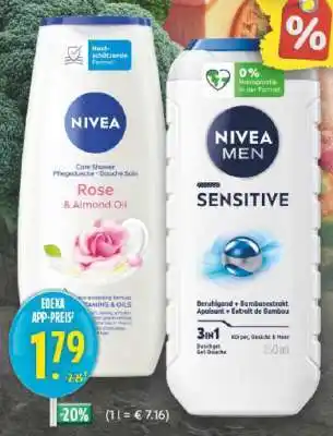 Edeka Nivea Core Shower Rose & Almond Oil Angebot