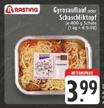 Edeka Gyrosauflauf oder Schaschliktopf Angebot