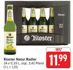 Edeka Kloster Natur Radler Angebot