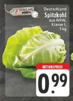 Edeka Deutschland Spitzkohl Angebot