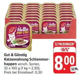 Edeka Gut & Günstig Katzennahrung Schlemmerhappen Angebot