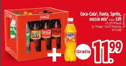 Edeka Coca-Cola, Fanta, Sprite, mezzo mix, Lift Angebot