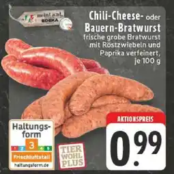 Edeka Chili-Cheese- oder Bauern-Bratwurst Angebot