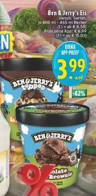 Edeka BEN & JERRY’S Eis Angebot