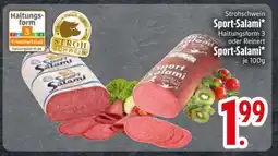 Edeka Strohschwein Sport-Salami Angebot