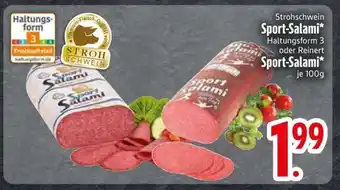 Edeka Strohschwein Sport-Salami Angebot