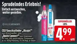 Edeka CO2-Tauschzylinder „Alcojet“ oder „Quick Connect“ Angebot