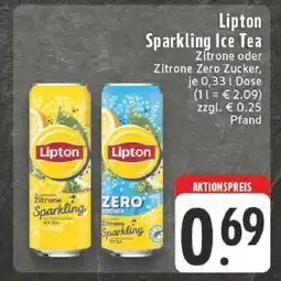 Edeka Lipton Sparkling Ice Tea Angebot