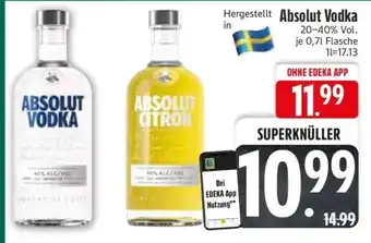 Edeka Absolut Vodka Angebot