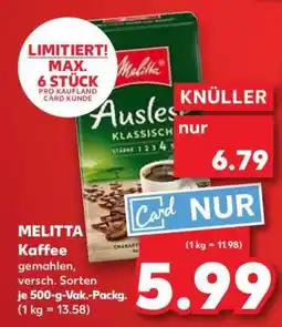 Kaufland Melitta Kaffee Angebot