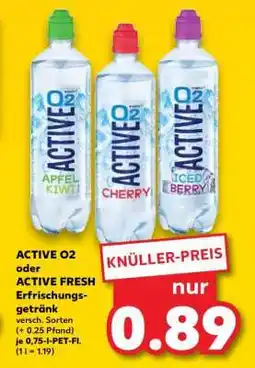 Kaufland ACTIVE O2 oder ACTIVE FRESH Erfrischungsgetränk Angebot