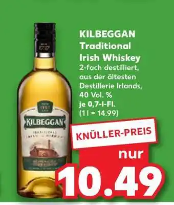 Kaufland Kilbeggan Traditional Irish Whiskey Angebot