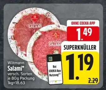 Edeka Wiltmann Salami Angebot