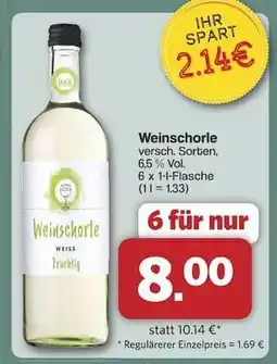 Famila Nord Ost Weinschorle Angebot