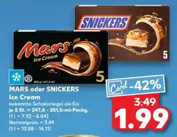 Kaufland MARS oder SNICKERS Ice Cream Angebot