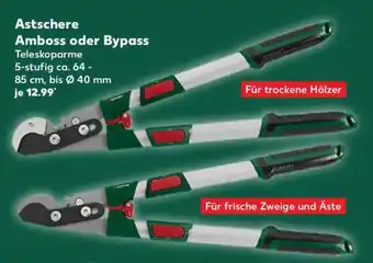 Kaufland Astschere Amboss oder Bypass Angebot