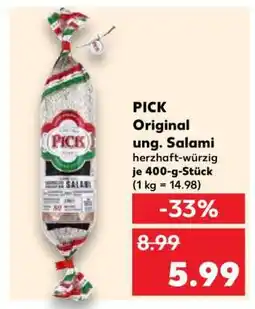 Kaufland PICK Original ung. Salami Angebot