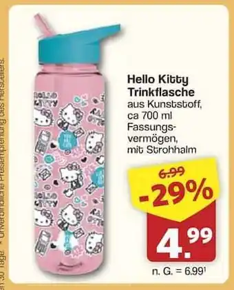 Famila Nord Ost Hello Kitty Trinkflasche Angebot