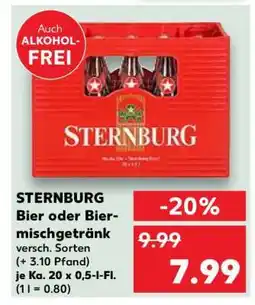 Kaufland STERNBURG Bier oder Biermischgetränk Angebot