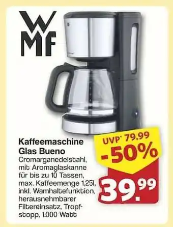 Famila Nord Ost Kaffeemaschine Glas Bueno Angebot