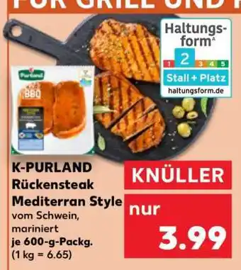 Kaufland K-PURLAND Rückensteak Mediterran Style Angebot