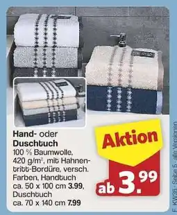 Famila Nord Ost Hand- oder Duschtuch Angebot