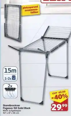 Famila Nord Ost Standtrockner Pegasus 150 Solid Black Angebot