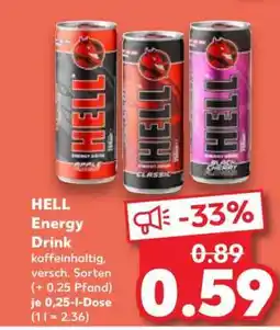 Kaufland HELL Energy Drink Angebot