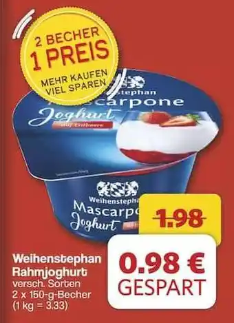 Famila Nord Ost WEIHENSTEPHAN Rahmjoghurt Angebot