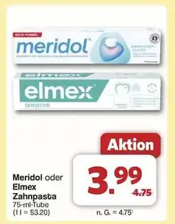 Famila Nord Ost Meridol oder Elmex Zahnpasta Angebot