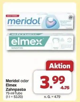 Famila Nord Ost Meridol oder Elmex Zahnpasta Angebot