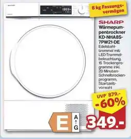 Famila Nord Ost SHARP Wärmepumpentrockner KD-NHA8S7PW21-DE Angebot