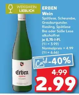 Kaufland ERBEN Wein Angebot