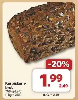 Famila Nord Ost Kürbiskernbrot Angebot