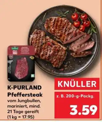 Kaufland K-PURLAND Pfeffersteak Angebot