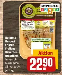REWE Nature & Respect Frische Freiland-Hähnchen-Brustfilets Angebot