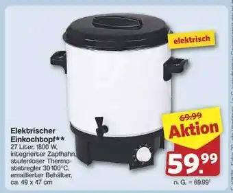 Famila Nord Ost Elektrischer Einkochtopf Angebot