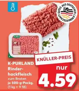Kaufland K-PURLAND Rinderhackfleisch zum Braten Angebot
