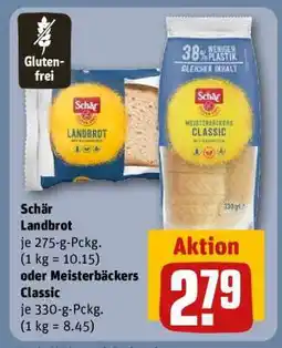REWE Schär Landbrot oder Meisterbäckers Classic Angebot
