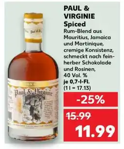 Kaufland PAUL & VIRGINIE Spiced Angebot