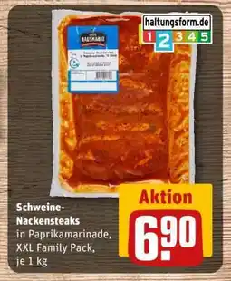 REWE Schweine- nackensteaks Angebot