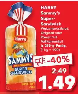 Kaufland HARRY Sammy's Super- Sandwich Angebot