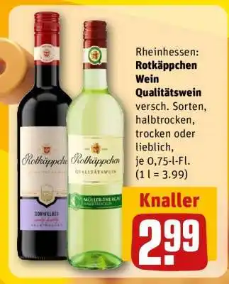 REWE Rotkäppchen Wein Qualitätswein Angebot