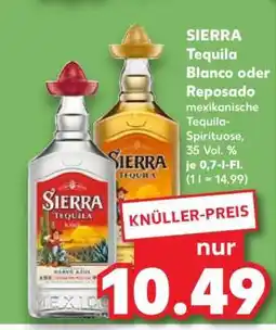 Kaufland Sierra Tequila Blanco oder Reposado Angebot
